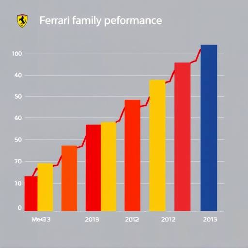 Grafico che mostra l'aumento del rendimento del portafoglio della famiglia Ferrari