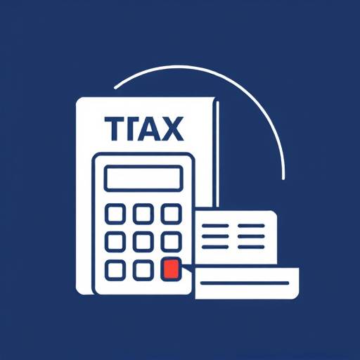 Icona di una calcolatrice e documenti che rappresentano la consulenza fiscale.