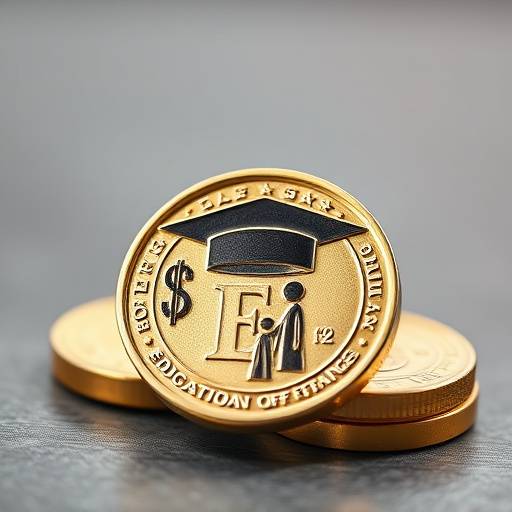 Icona di una moneta con un cappello da laureato che rappresenta la pianificazione per l'istruzione.
