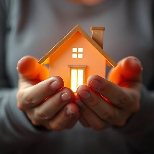 Mani che proteggono una casa, simbolo di protezione del patrimonio attraverso le assicurazioni
