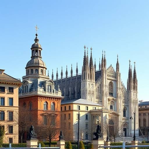 Skyline di Milano con il Duomo in primo piano, simbolo del mercato immobiliare milanese